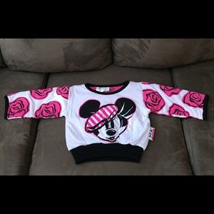 Mickey And Co. By J.G. Hook Girl’s Multi Color Graphic Pullover Reversible Top.